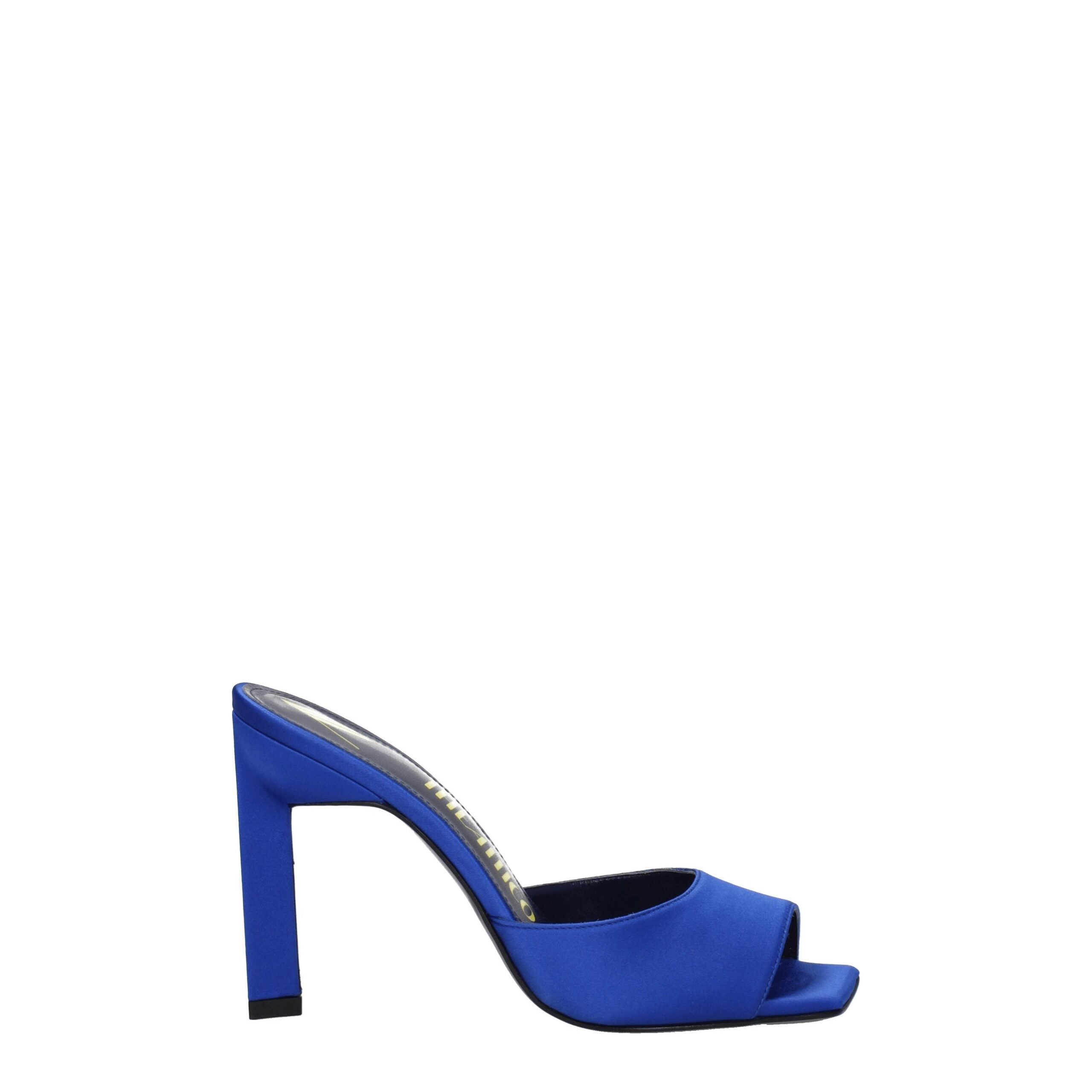 The Attico Blue Satin Sandal